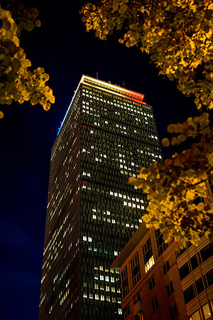 Prudential Center with Microsoft colors