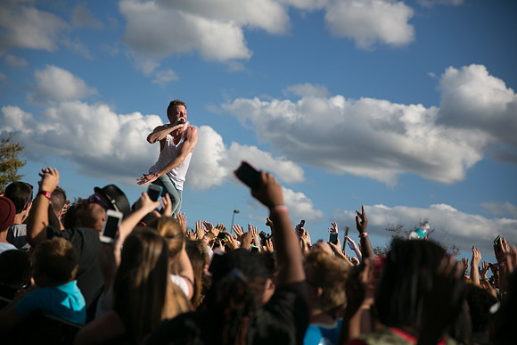 Macklemore in concert. Event photographer Mike Nakamura